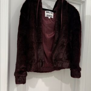 Walter Baker Women's Teddy Jacket - Deep Burgundy